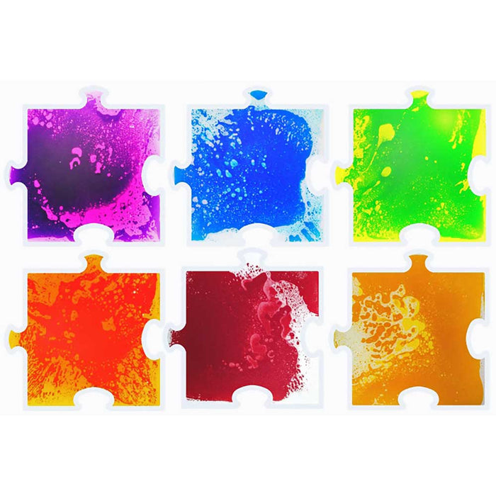 Puzzle Shapes Sensory Liquid Tiles