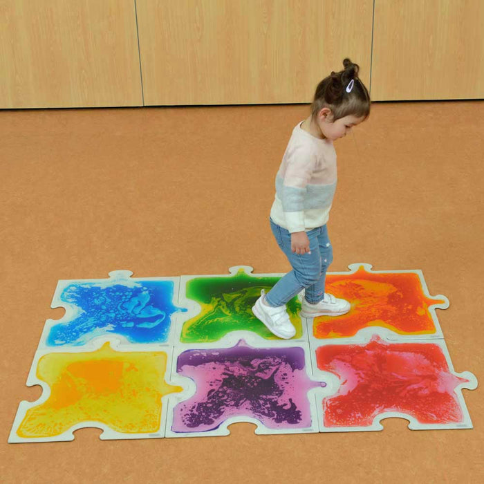 Puzzle Shapes Sensory Liquid Tiles