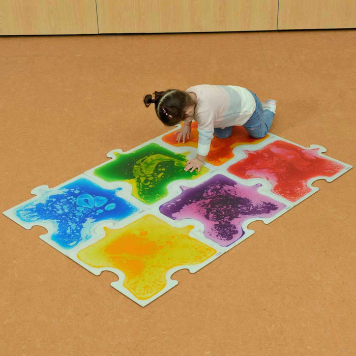 Puzzle Shapes Sensory Liquid Tiles