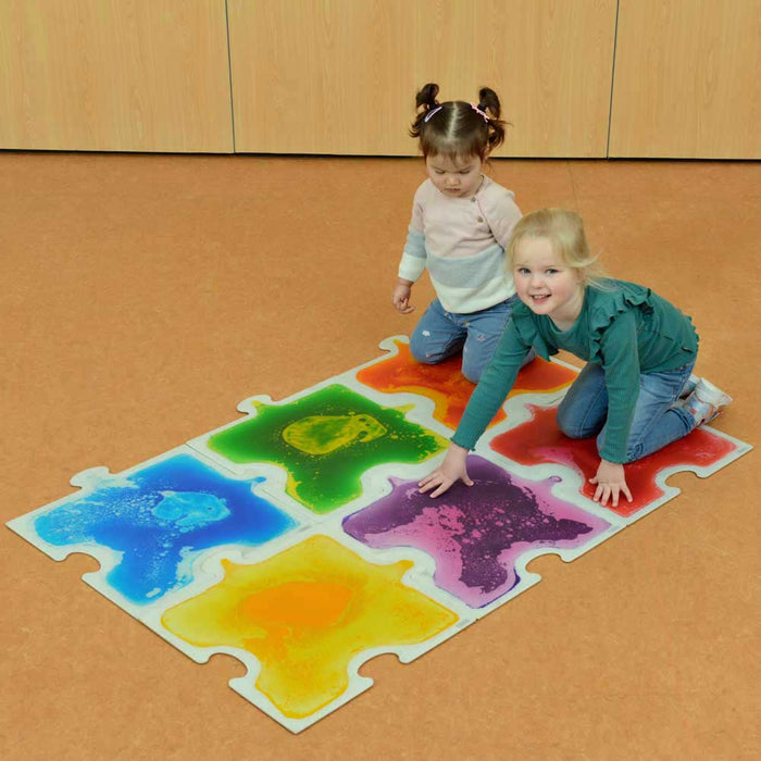 Puzzle Shapes Sensory Liquid Tiles