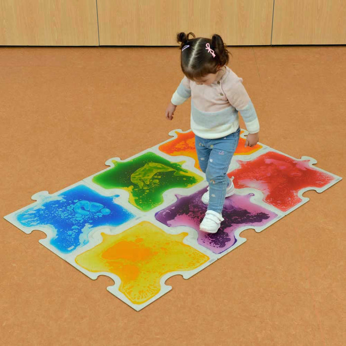 Puzzle Shapes Sensory Liquid Tiles