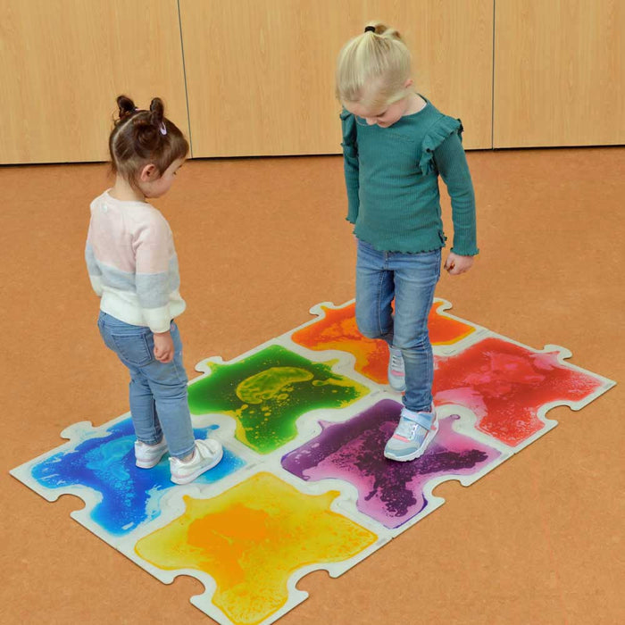 Puzzle Shapes Sensory Liquid Tiles