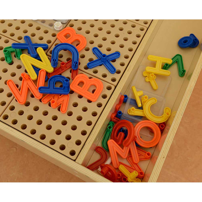 STEM Wall Uppercase Lowercase Alphabet Pegs