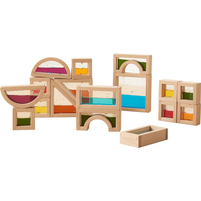 Wooden Sensory Liquid Blocks (18 Pcs)