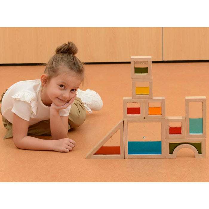 Wooden Sensory Liquid Blocks (18 Pcs)