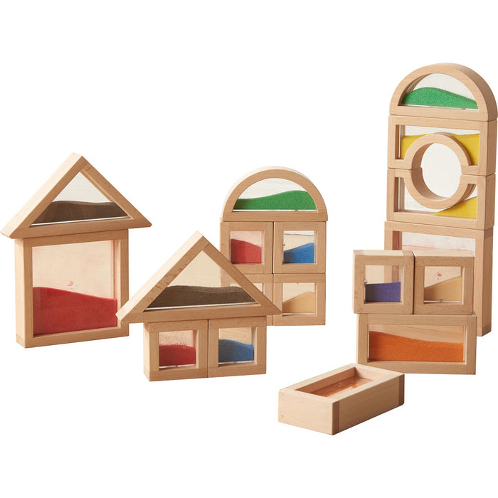 Wooden Sensory Sand Blocks (18 Pcs)